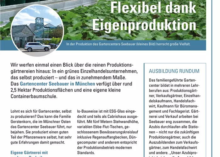 Artikel in der Gärtnerbörse 5/2022